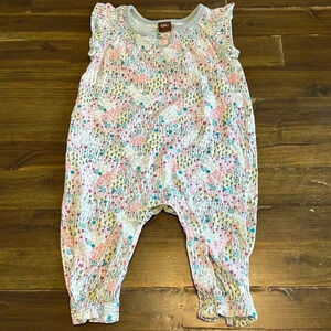 Tea Baby Girl Jumpsuit Floral Flowers 6-9M